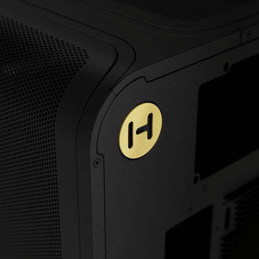 HYTE X50 Air Pitch Black Mid Tower Gaming Case - Black 